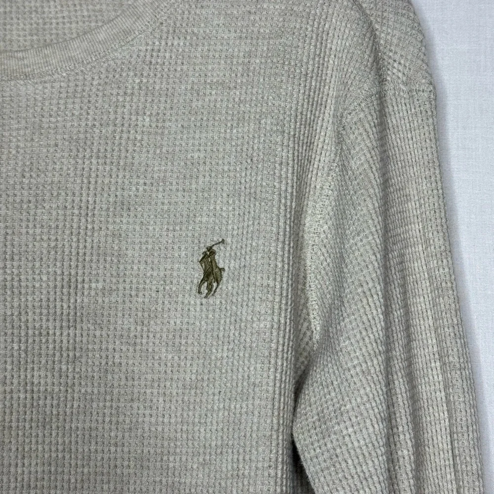 Polo Ralph‎ Lauren Men Long Sleeve Waffle Knit Thermal Henley S Baselayer Preppy